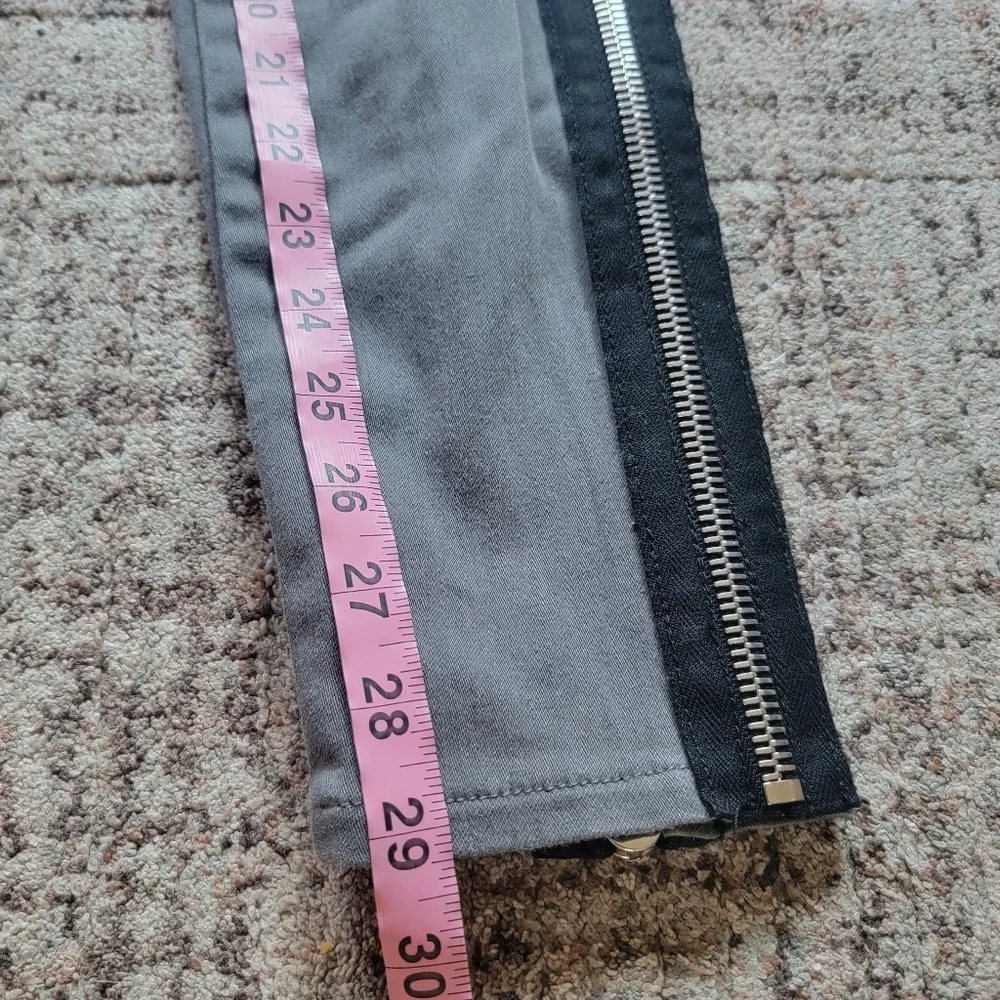 PAIGE Side Zipper Detail Low Rise Skinny Jeans Size‎ 27 Gray - Picture 15 of 15